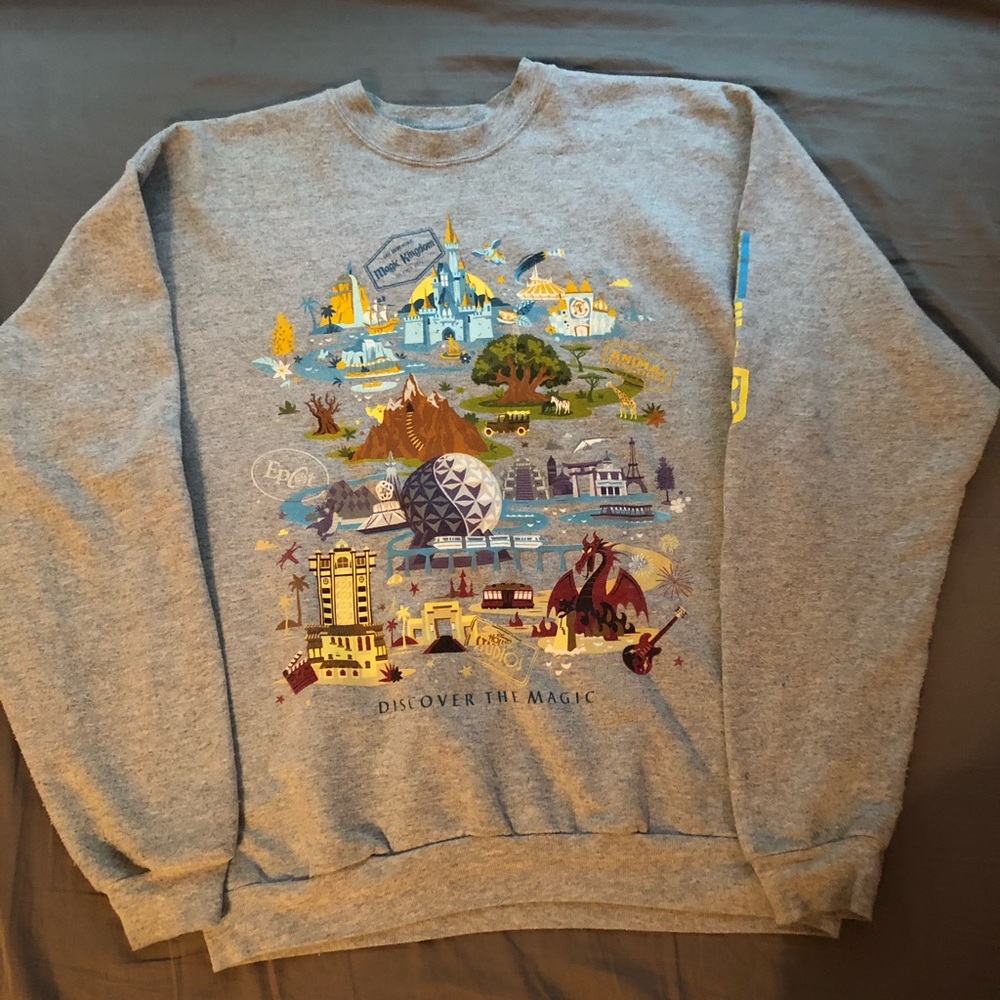 Four Disney world park’s sweatshirt